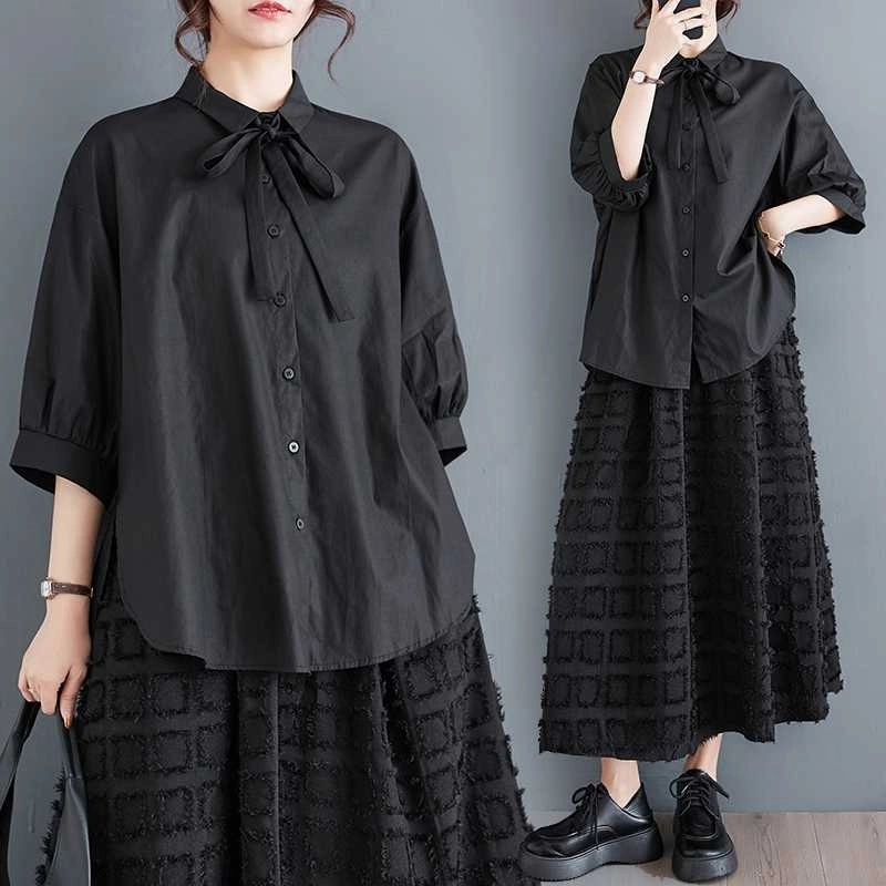 Áo Sơ Mi Nữ Tay Lỡ Trầm Hoa