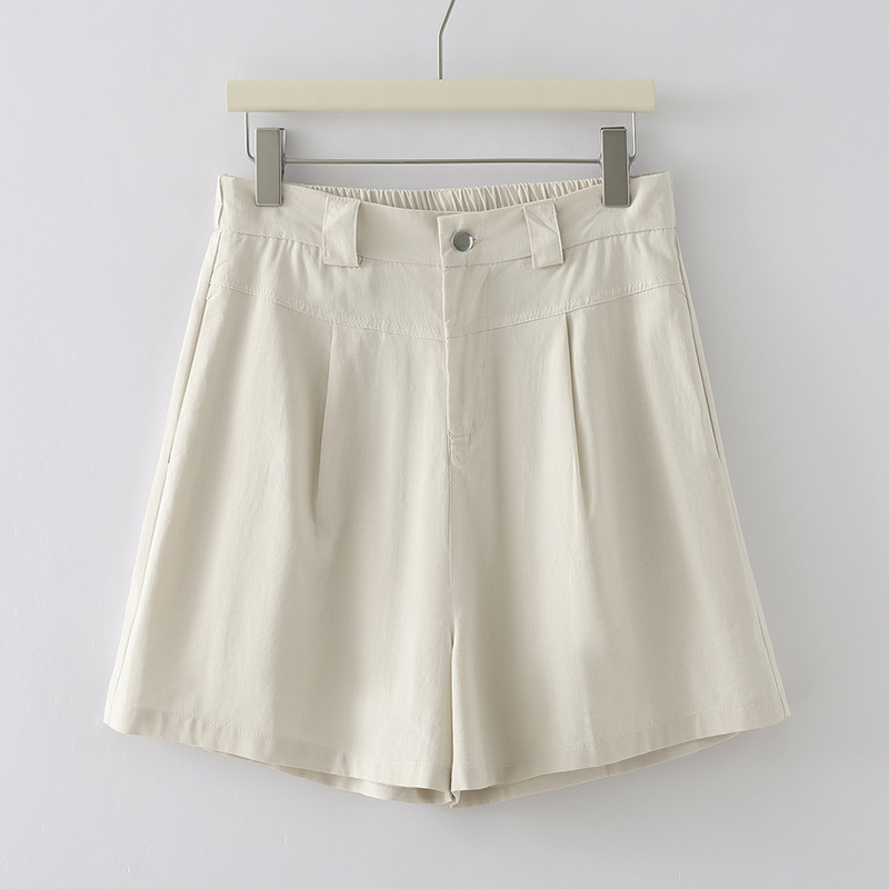 Quần Short Vải Linen Cotton Thời Trang Hè