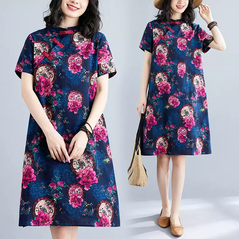 Váy Hoa Cách Tân Họa Tiết Đẹp Dáng Rộng Che Khuyết Điểm Hoàn Hảo